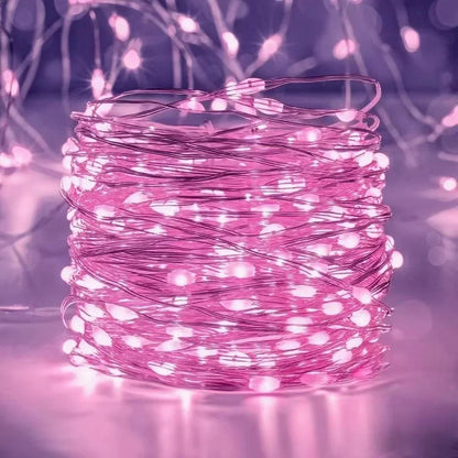 Battery LED String Lights: Copper Wire for Holiday Decor