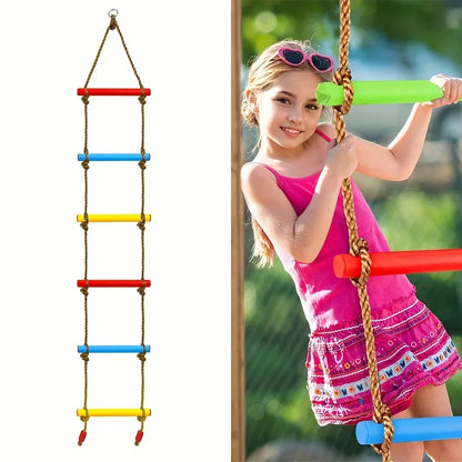 Durable PE Climbing Ladder Swing Colorful Kid Toy Practical Play Equipment Suitable For Indoor Outdoor Home Courtyard Daily Play