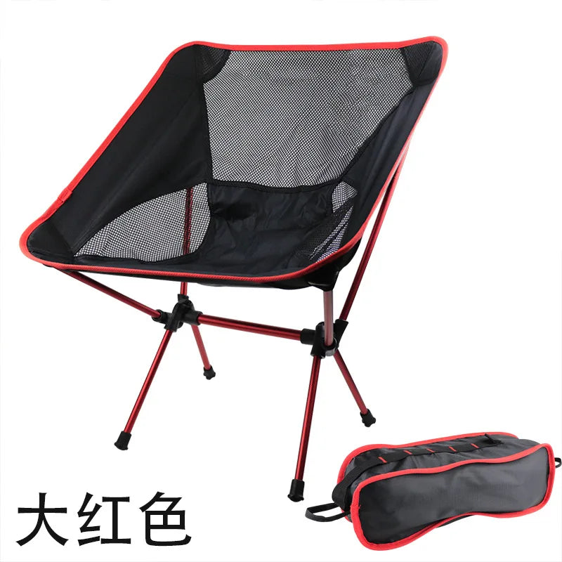 Camping Chair - Alloy Folding: Portable Beach, Camping & BBQ Essential
