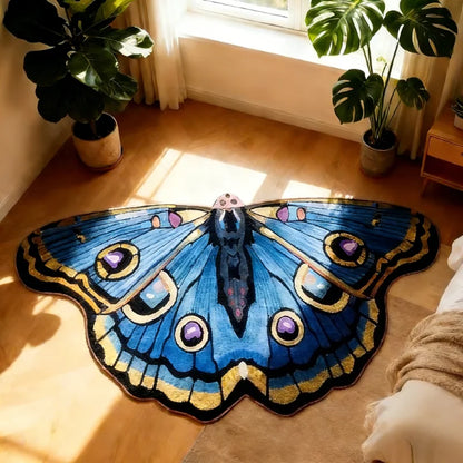 Irregular Shape Carpets for Living Room Butterfly Pattern Bedroom Decor Plush Carpet Home Fluffy Soft Floor Mat Thick Lounge Rug
