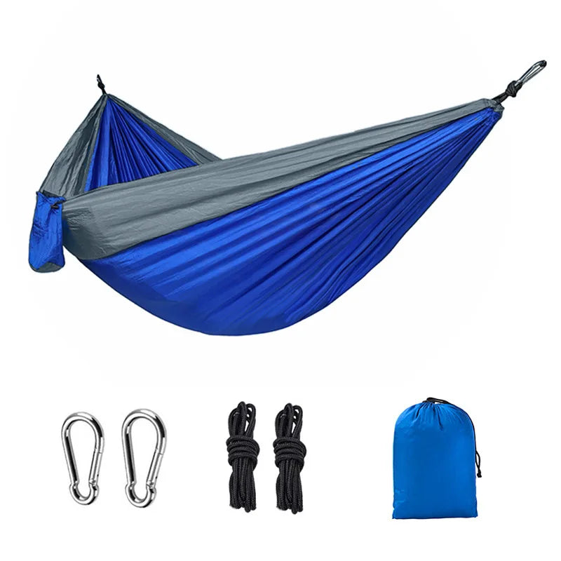Camping Hammock: Portable Nylon Parachute Bed