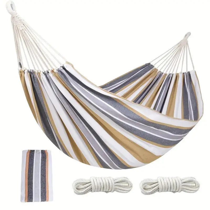Outdoor Canvas Hammock - High-Strength Nylon Design