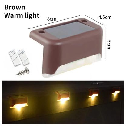Outdoor Solar Light: LED Solar Deck Lights - Waterproof Outdoor Step Lighting
