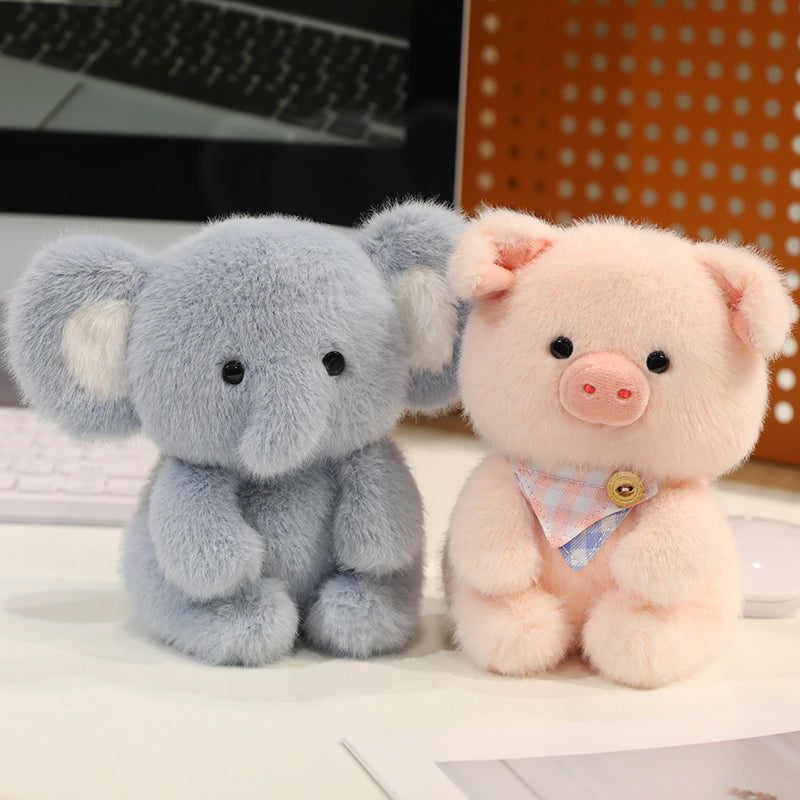 Plush Toys: Plush Animal Desktop Companions - Cute Cat, Fox, Pig & More