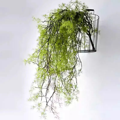 1PCS140 Cm Artificial Plant Black Bone Mango Hanging Vine Home Garden Decoration Wedding Party DIY Simulation Plant Green Ivy