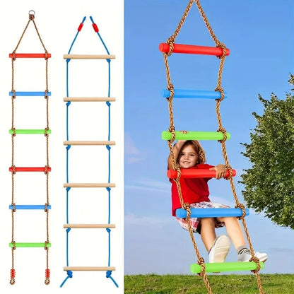 Durable PE Climbing Ladder Swing Colorful Kid Toy Practical Play Equipment Suitable For Indoor Outdoor Home Courtyard Daily Play