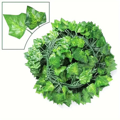 Fake Plants: Artificial Ivy Vine Garland - Lush Green Decor