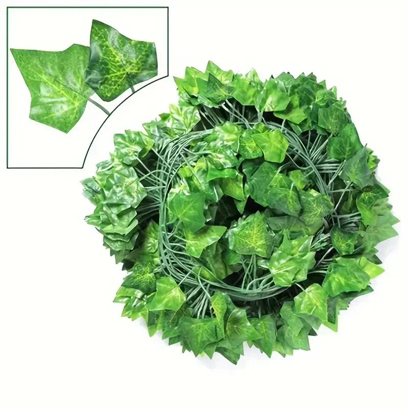 Fake Plants: Artificial Ivy Vine Garland - Lush Green Decor