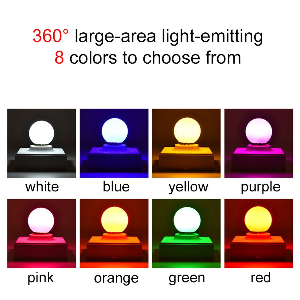3W LED Light Bulbs: E27 B22 Colorful G45 Globe Home Decor Light