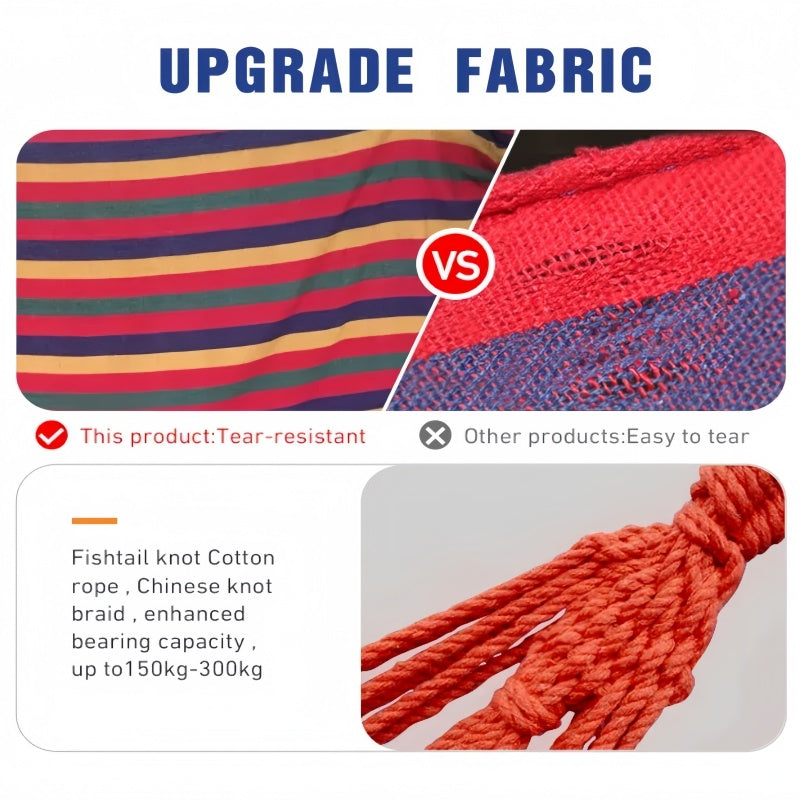 Outdoor Hammock: Double Hang Bed for Camping & Beach