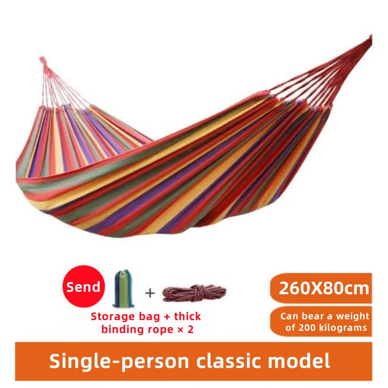 Outdoor Hammock Anti-Slip Swing Chair - Foldable & Portable