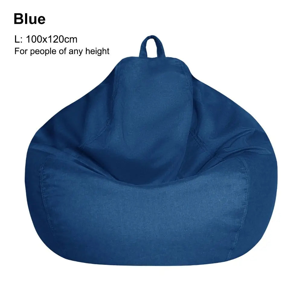 Sofa Cover: Bean Bag Chair Cover - Soft Comfy Lazy Lounger