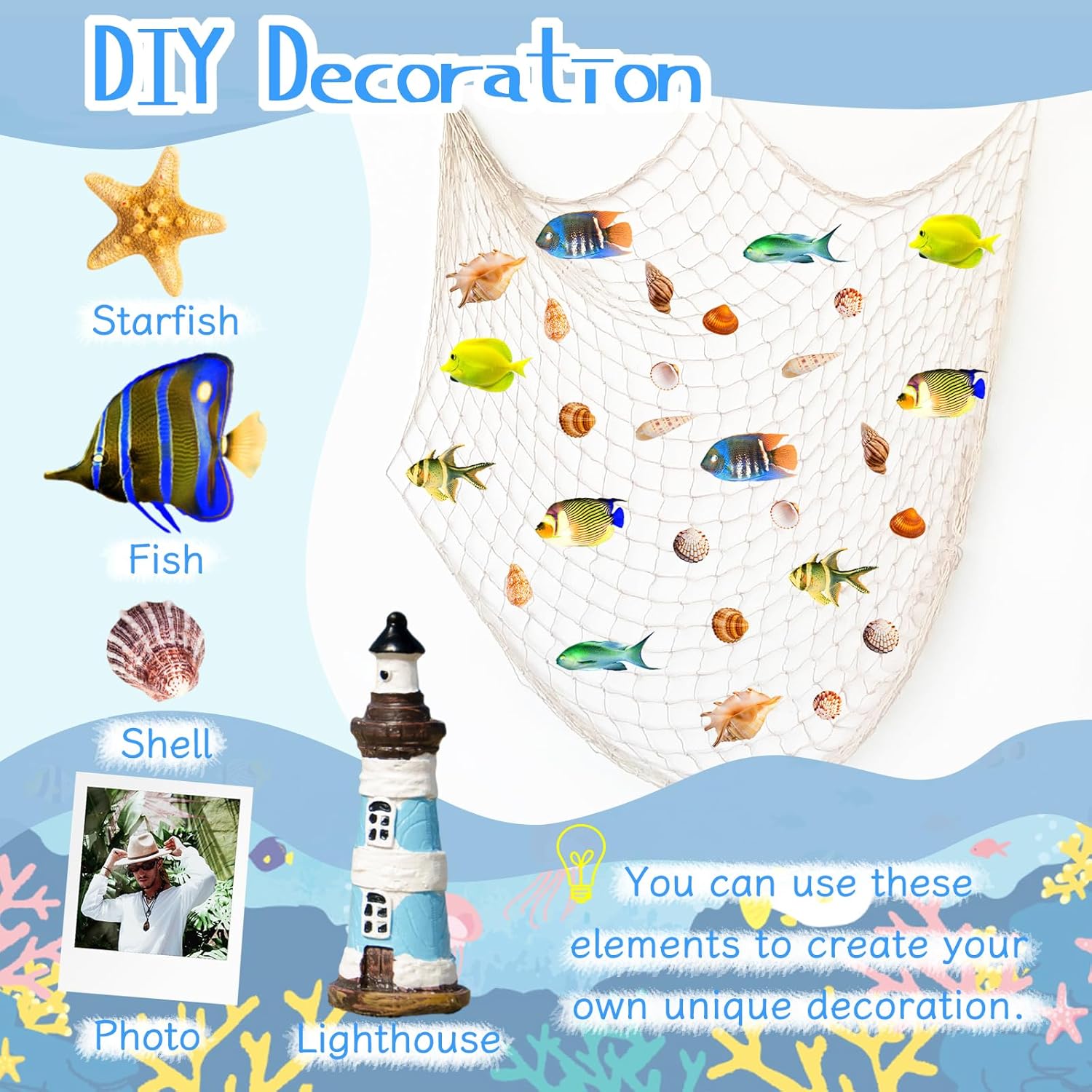 Net Wall Decor - Ocean Theme Party Accessory