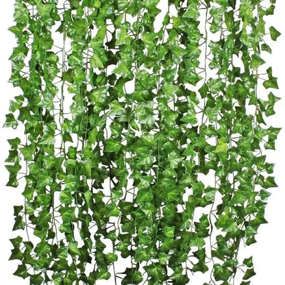 Fake Plants: Artificial Ivy Vine Garland - Lush Green Decor