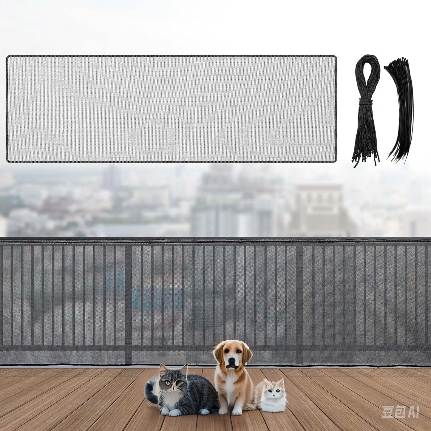 Safety Net: Banister Guard, Baby Proof Balcony & Stairway