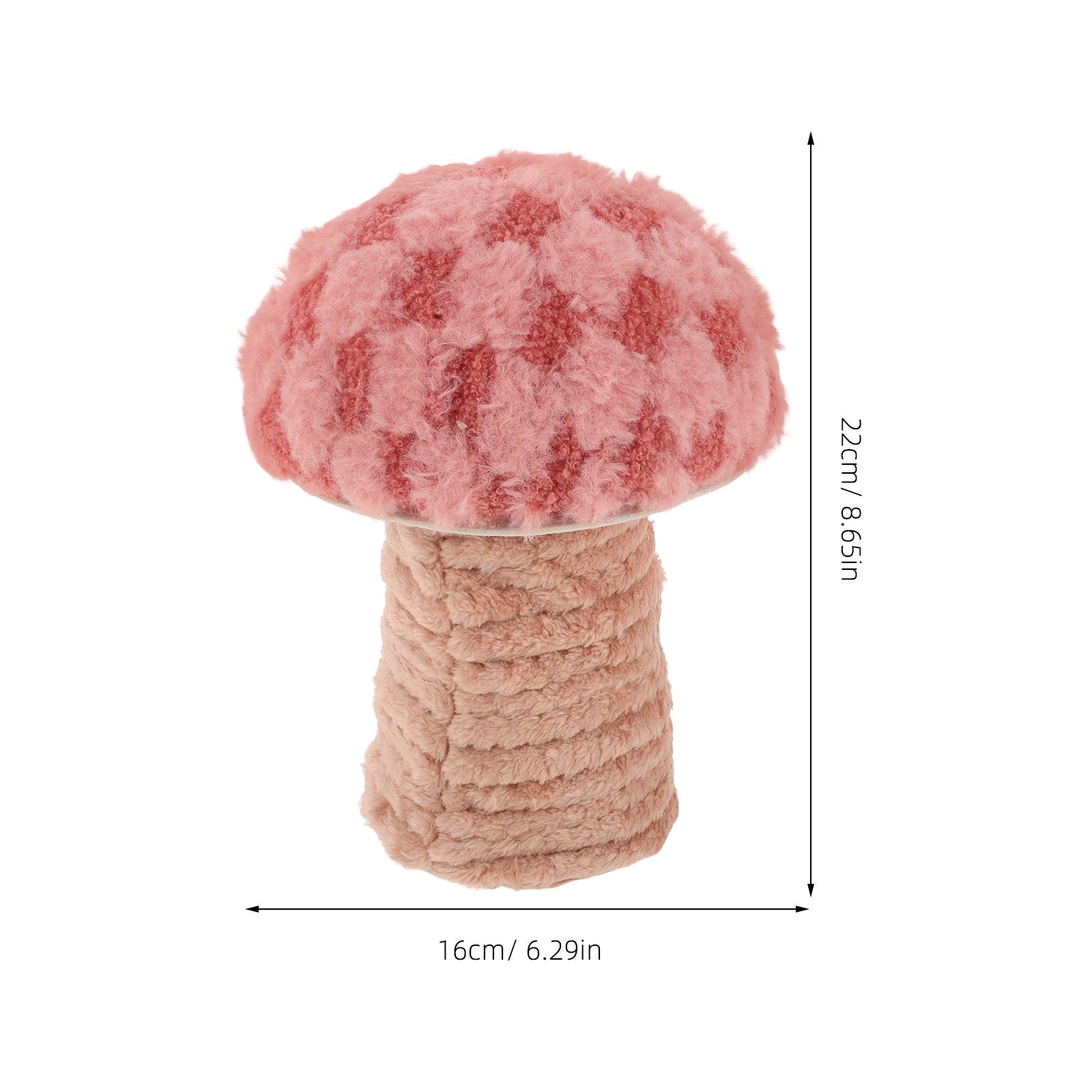 Large Mushroom Pillow - Soft Stuffed Cushion for Home Decor