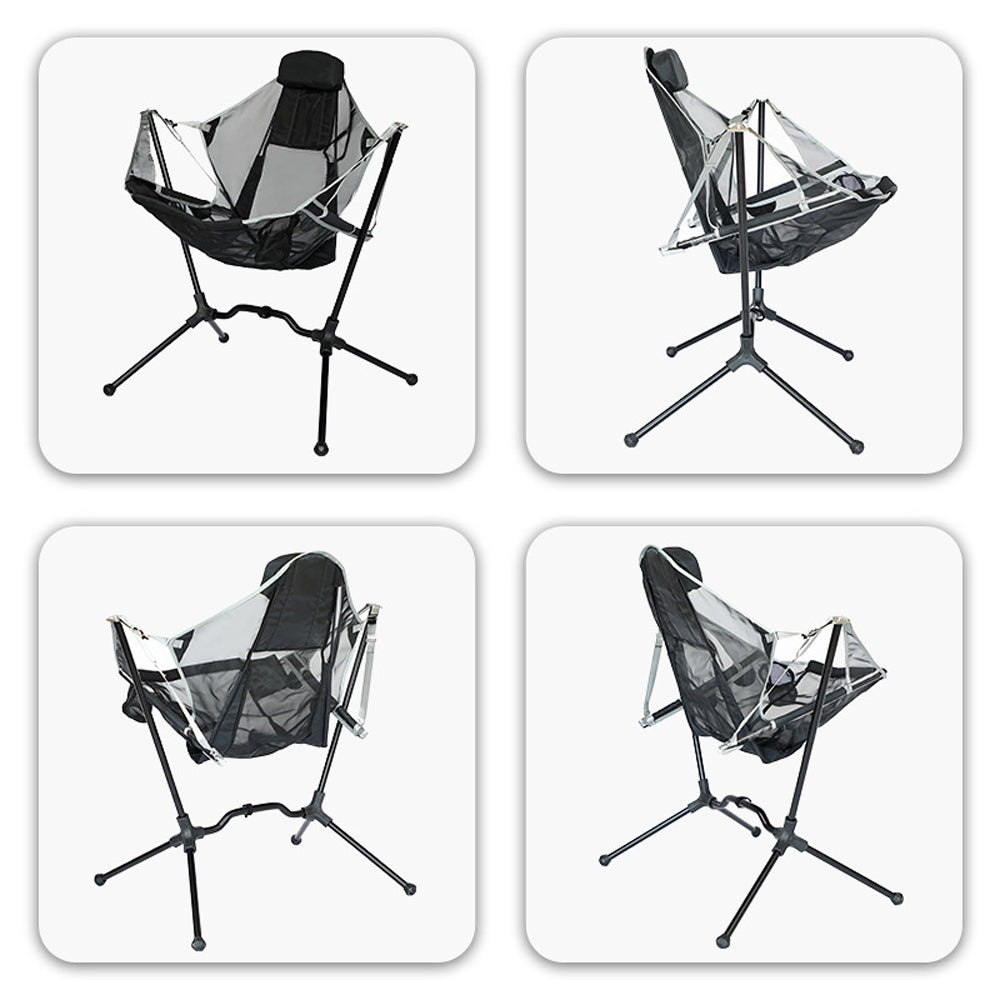 Lightweight Folding Camping Chair - Mesh Seat for Cool Comfort