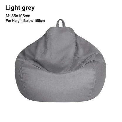 Sofa Cover: Bean Bag Chair Cover - Soft Comfy Lazy Lounger