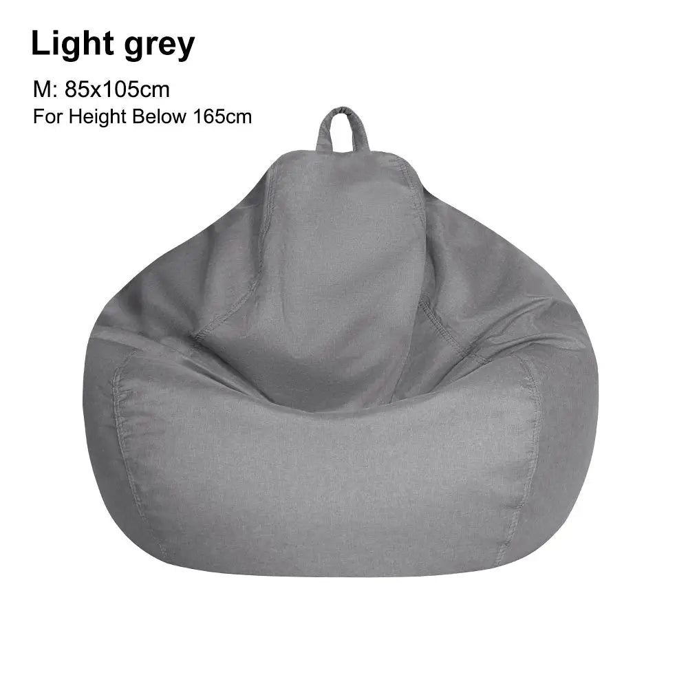 Sofa Cover: Bean Bag Chair Cover - Soft Comfy Lazy Lounger