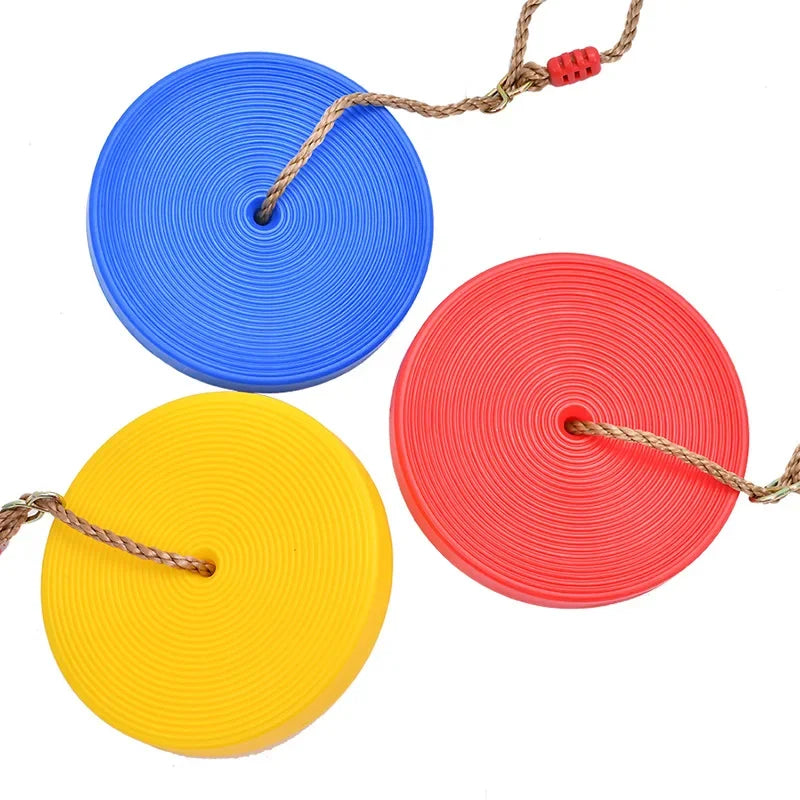 Safe Children's Disc Swing Outdoor Tree Hanging Disc Rope Swing Set Backyard Garden Swing Kid's Sensory Integration Training
