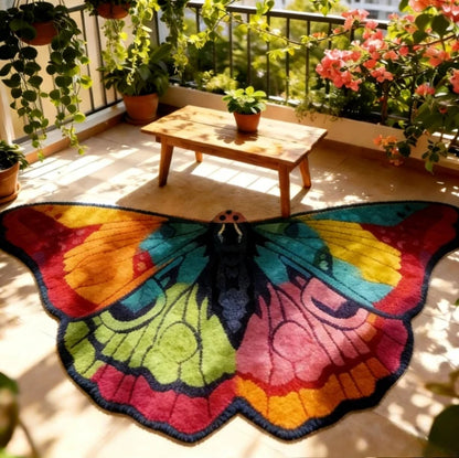Irregular Shape Carpets for Living Room Butterfly Pattern Bedroom Decor Plush Carpet Home Fluffy Soft Floor Mat Thick Lounge Rug