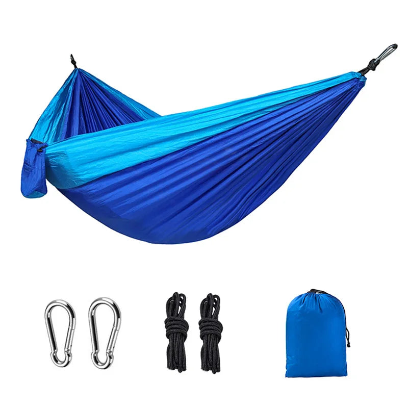 Camping Hammock: Portable Nylon Parachute Bed