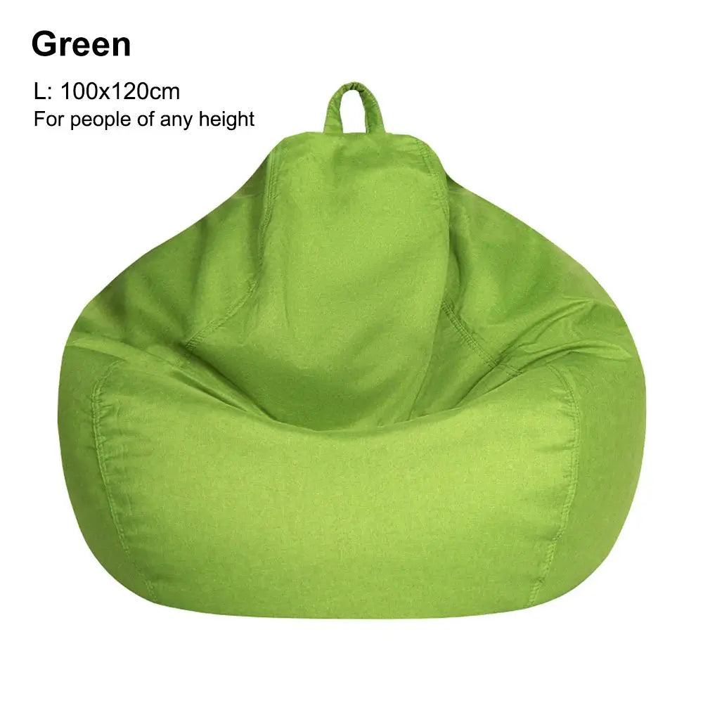 Sofa Cover: Bean Bag Chair Cover - Soft Comfy Lazy Lounger