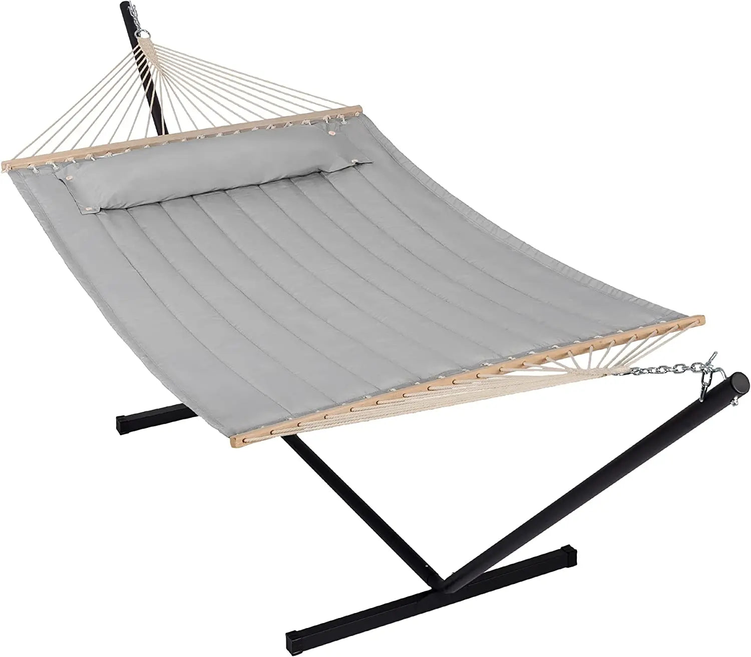 Portable Camping Hammock with Stand & Pillow - Indoor/Outdoor