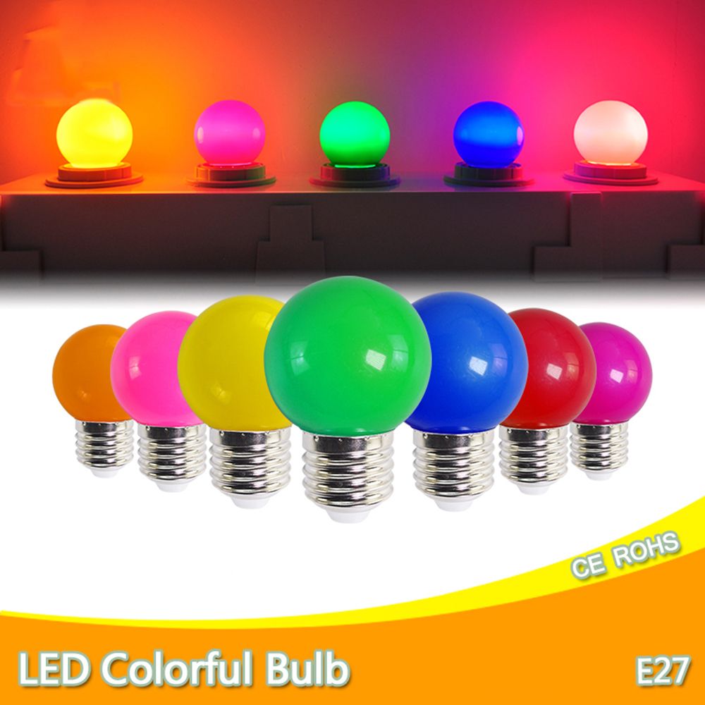 3W LED Light Bulbs: E27 B22 Colorful G45 Globe Home Decor Light
