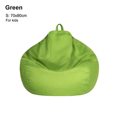 Sofa Cover: Bean Bag Chair Cover - Soft Comfy Lazy Lounger