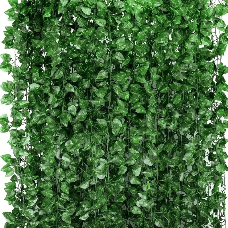Fake Plants: Artificial Ivy Vine Garland - Lush Green Decor