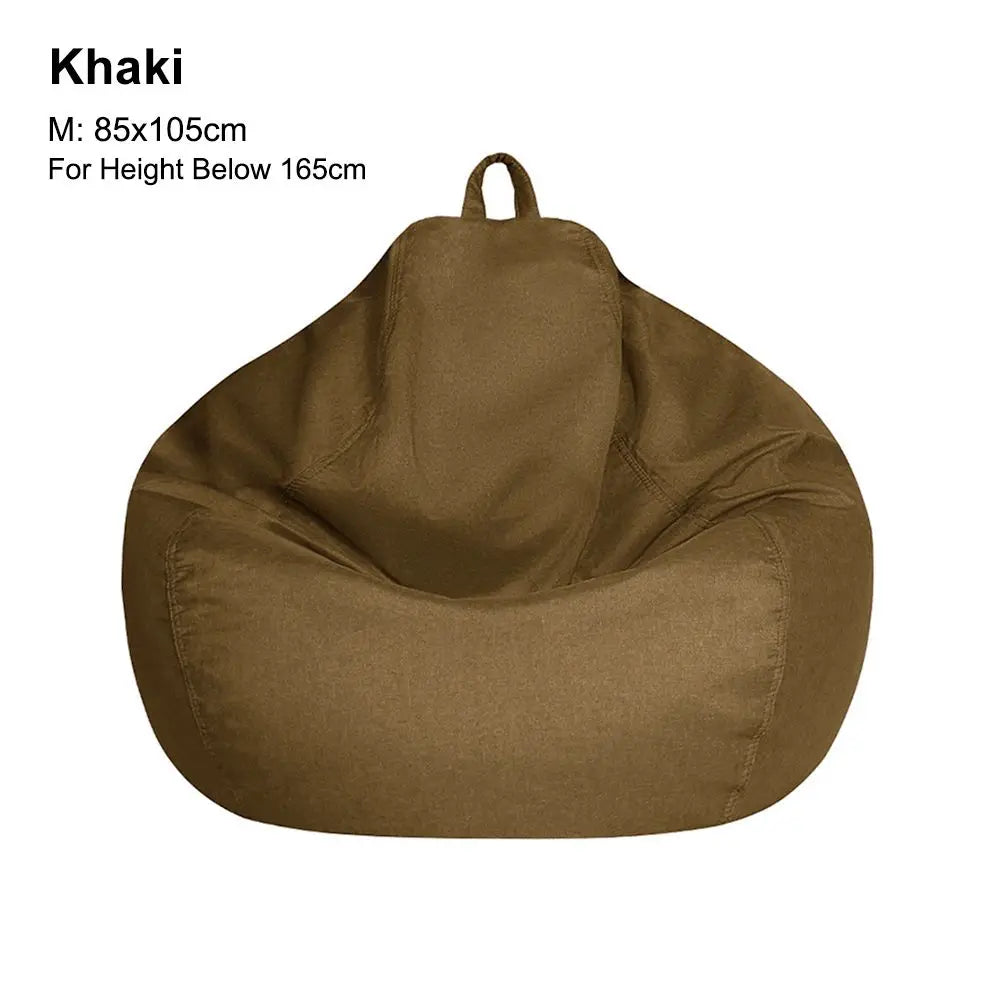 Sofa Cover: Bean Bag Chair Cover - Soft Comfy Lazy Lounger