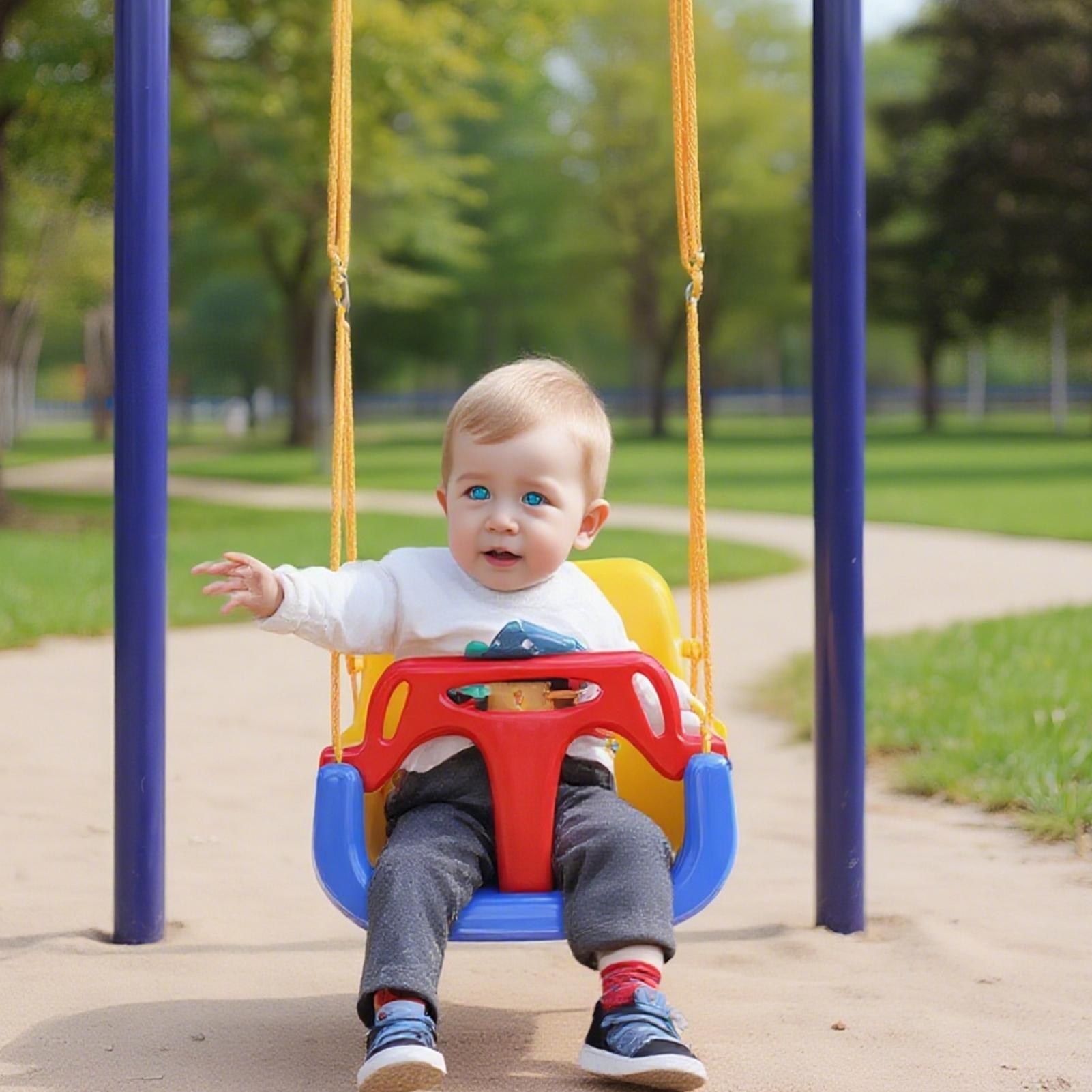 Swing Seat: Outdoor Toddler Swing Chair - Adjustable & Safe Play Fun