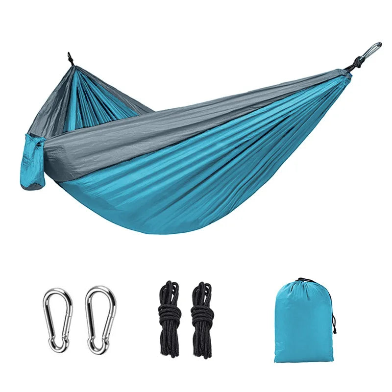 Camping Hammock: Portable Nylon Parachute Bed